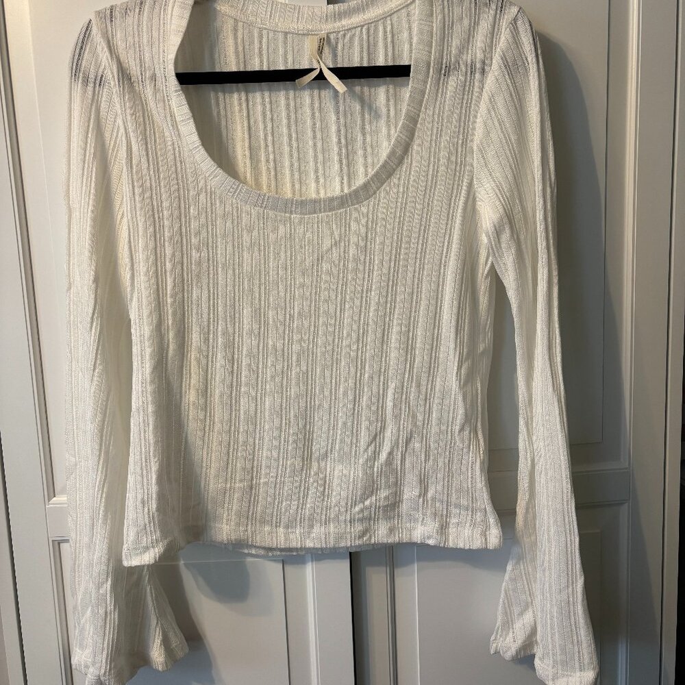 Anthropologie Cream Top